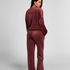 Velours Pyjama Pants, Red