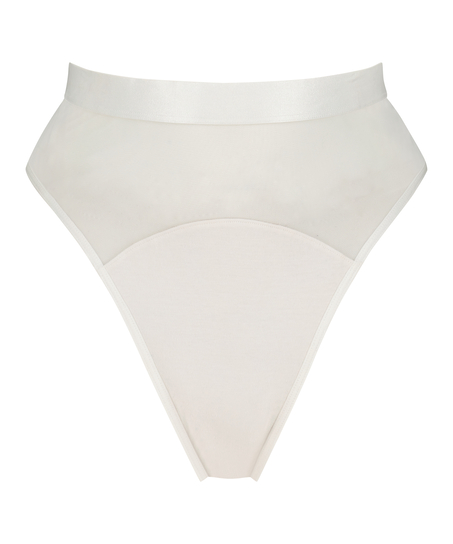 Vibing High-Cut Brazilian, White