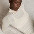 super soft Turtleneck shirt with Cashmere, White