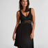 Nora Lace Slip Dress, Black