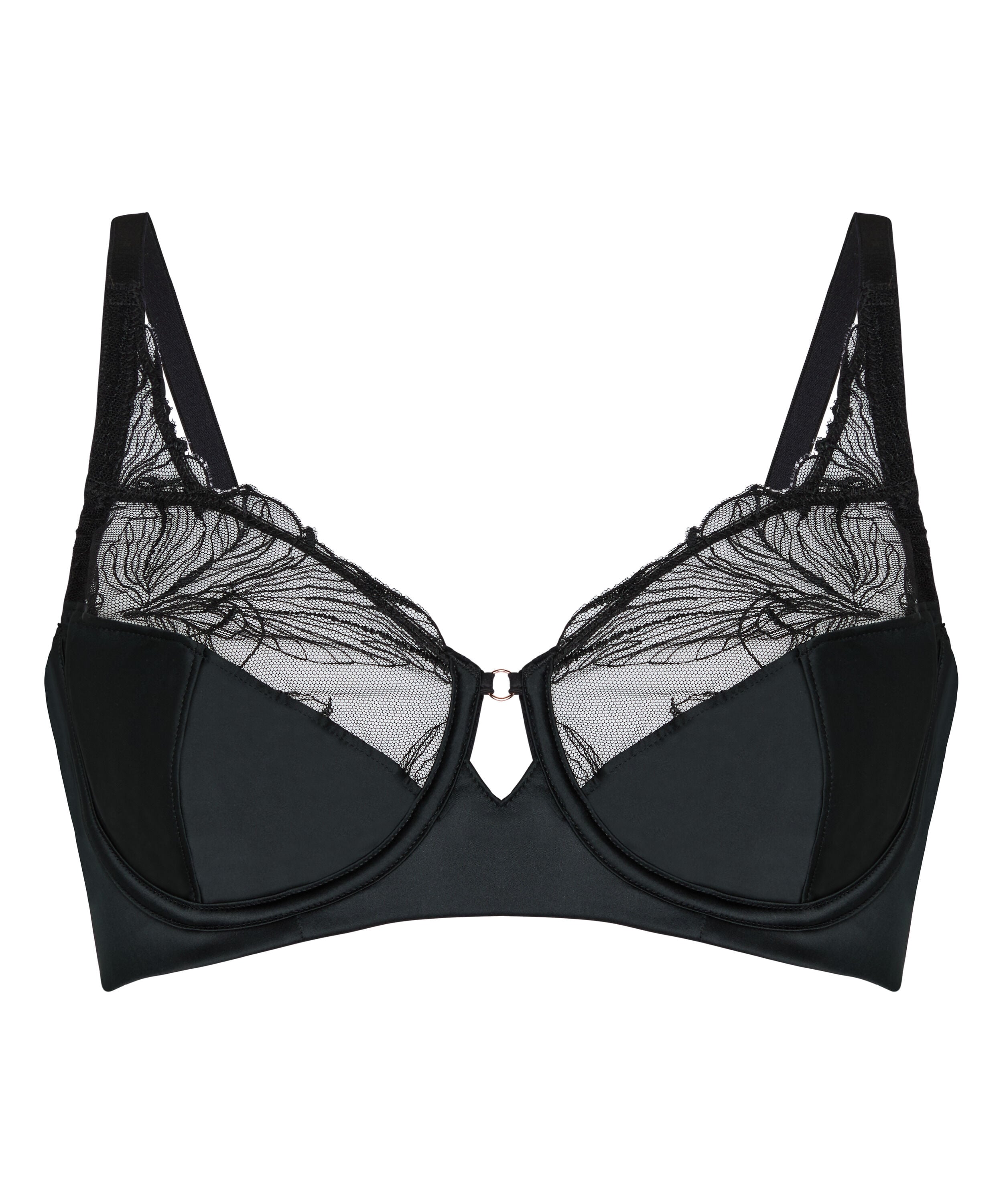 Non-Padded Underwired Bra Ellen, Black
