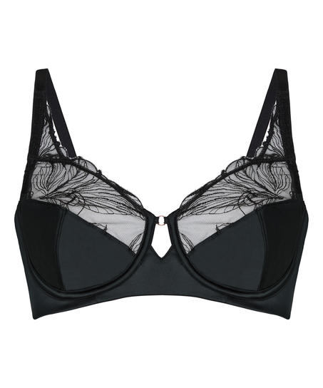 Non-Padded Underwired Bra Ellen, Black