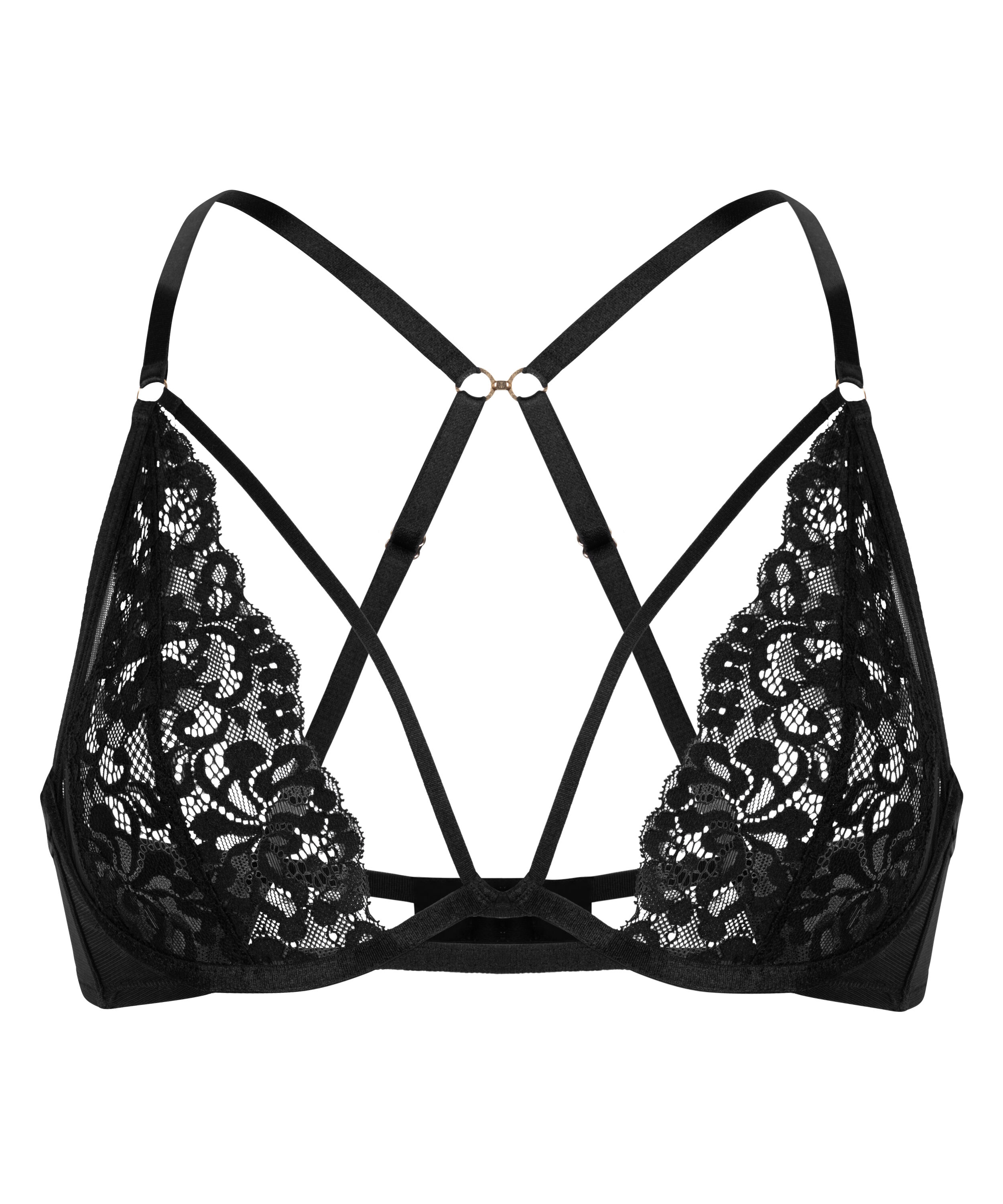 Cinnamon Non-Padded Underwired Bra, Black