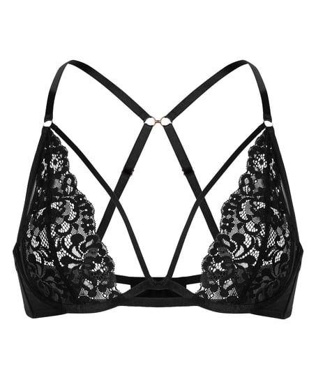 Cinnamon Non-Padded Underwired Bra, Black