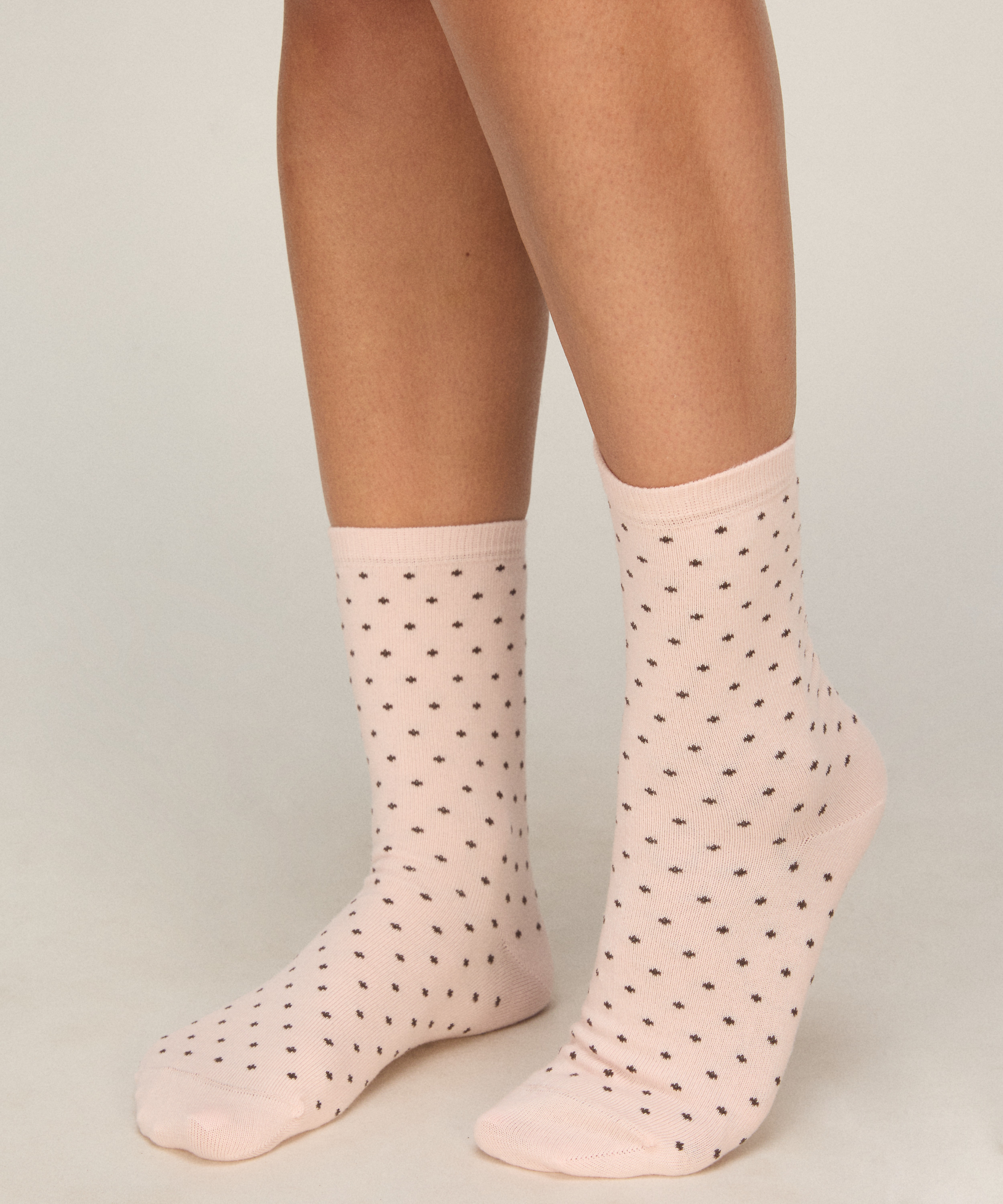 3 Pair Cotton Socks, White, main