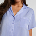Satin Short-Sleeved Jacket, Purple