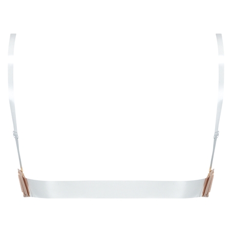 Transparent Back Padded Underwired Bra, Beige