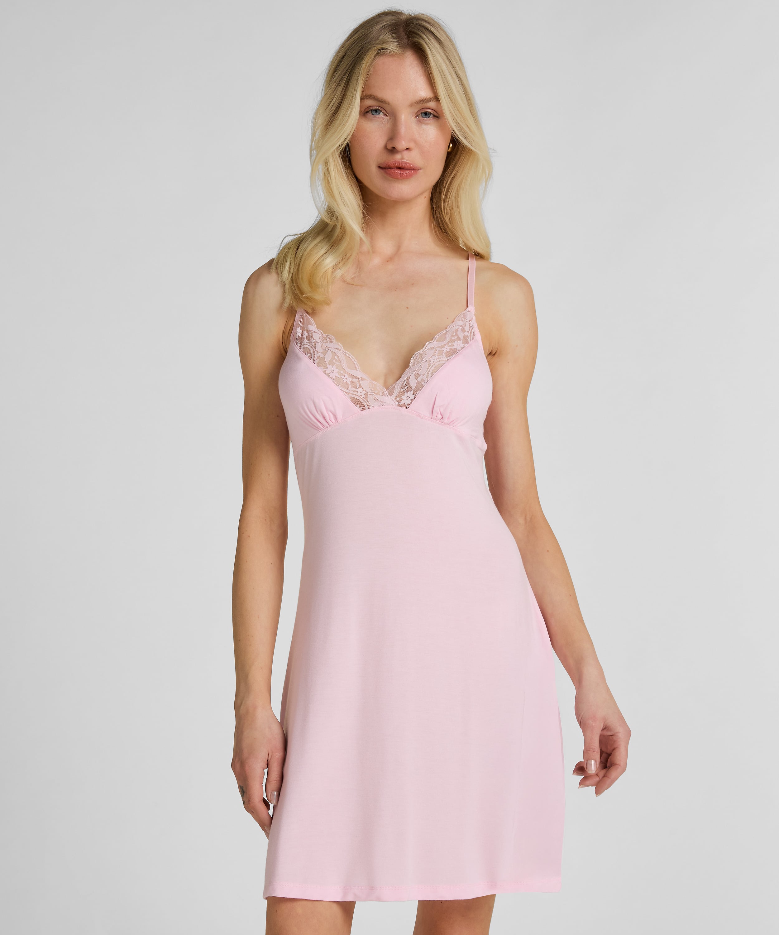 Jersey Slipdress, Pink, main