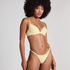 Pointelle Padded Underwired Bra, Yellow