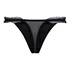 Chelsey Highleg Thong, Black