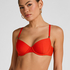 Luxe Padded Underwired Bikini Top, Red