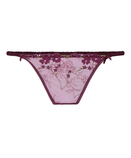Peonie Highleg Thong, Purple
