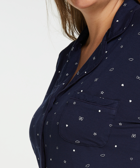 Long Pajama Set, Blue