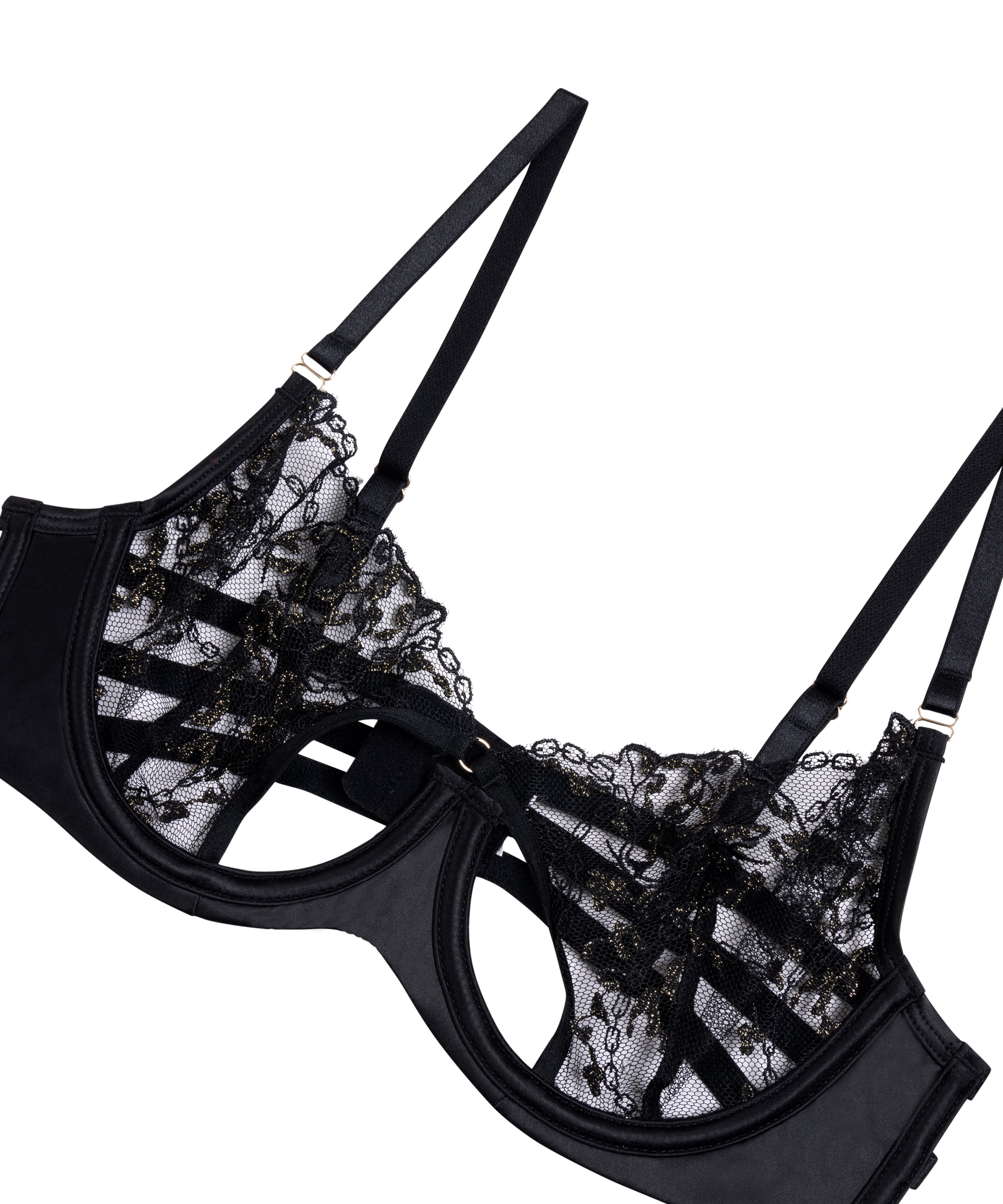 Felicia Non-Padded Underwired Bra, Black, main