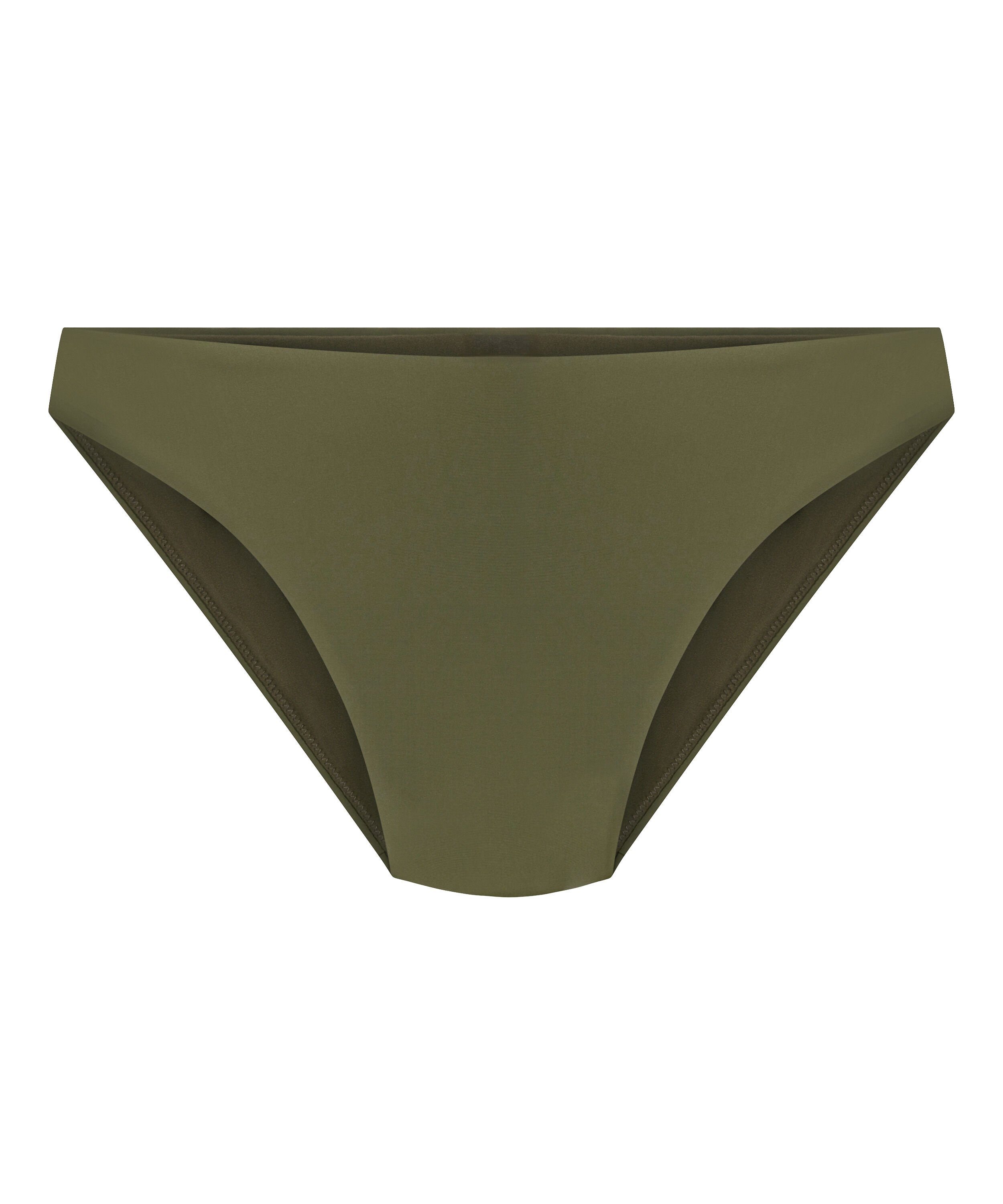 Luna High-Leg Bikini Bottoms, Green