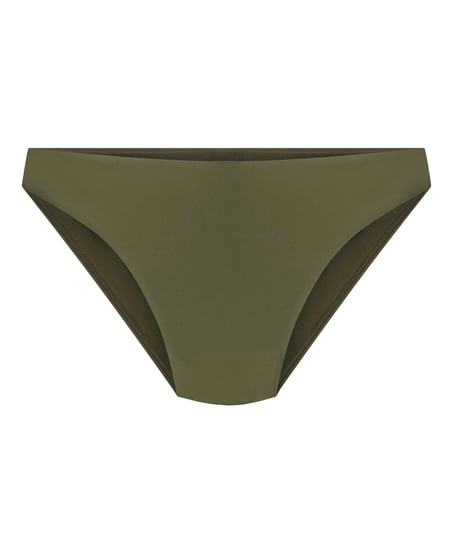 Luna High-Leg Bikini Bottoms, Green