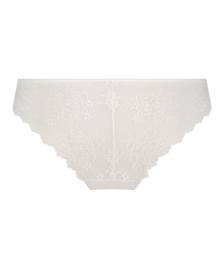 Invisible Lace Back Brazilian, White