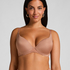Smooth Padded Underwired Bra, Brown