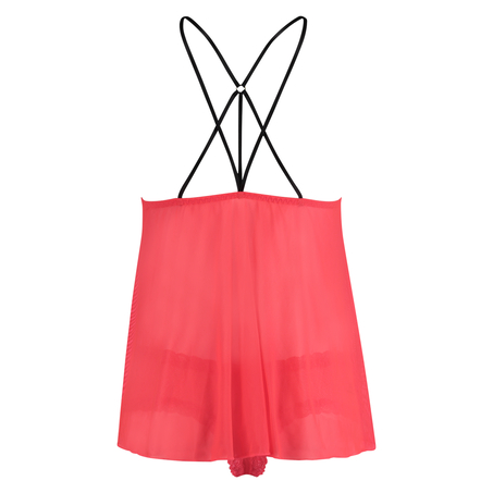 Naomi Heartflock Cami Set, Red