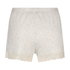 Lace shorts, Beige