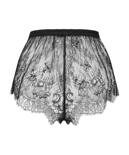Delphine Lace Shorts, Black