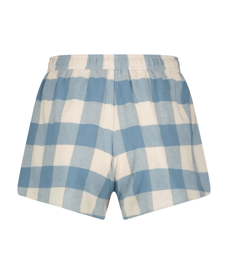 Twill Check shorts, Blue