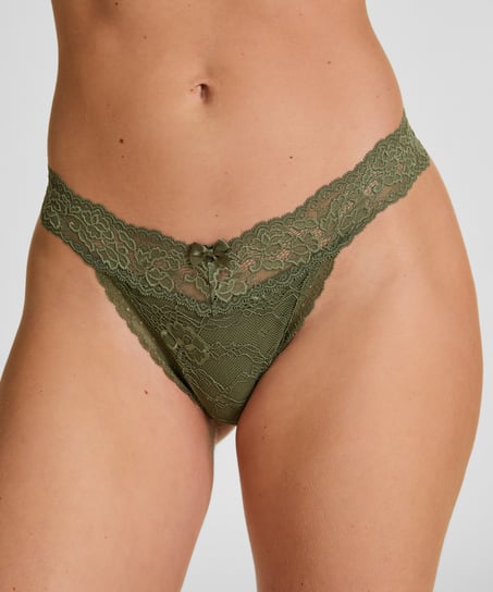 Madison Extra Low Thong, Green