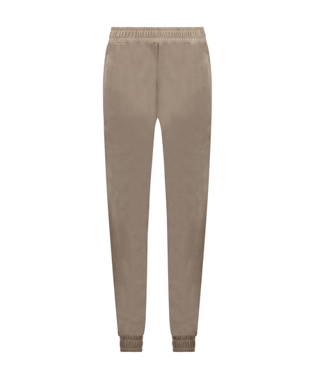 Petite Velours Jogging Bottoms, Brown