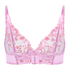 Lillia Non-Padded Underwired Longline Bra, Pink