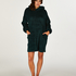 Snuggle Fleece Lounge Dress, Green
