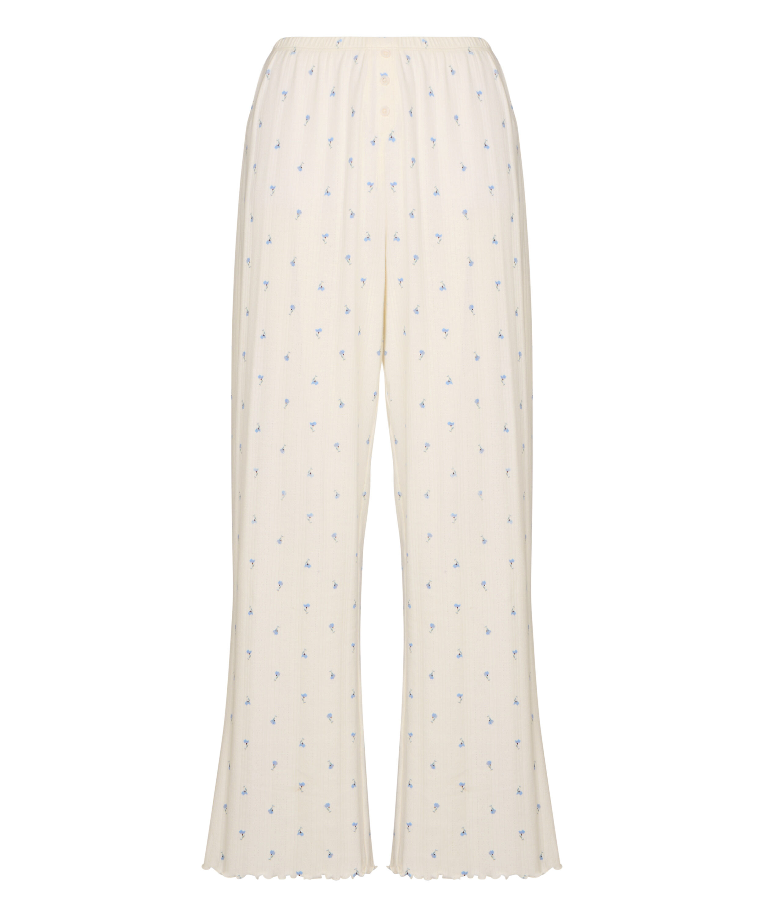 Pant Loose Pointelle, White