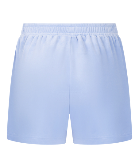 Velvet Pocket shorts, Blue