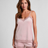 Velours Lace Cami Top, Pink