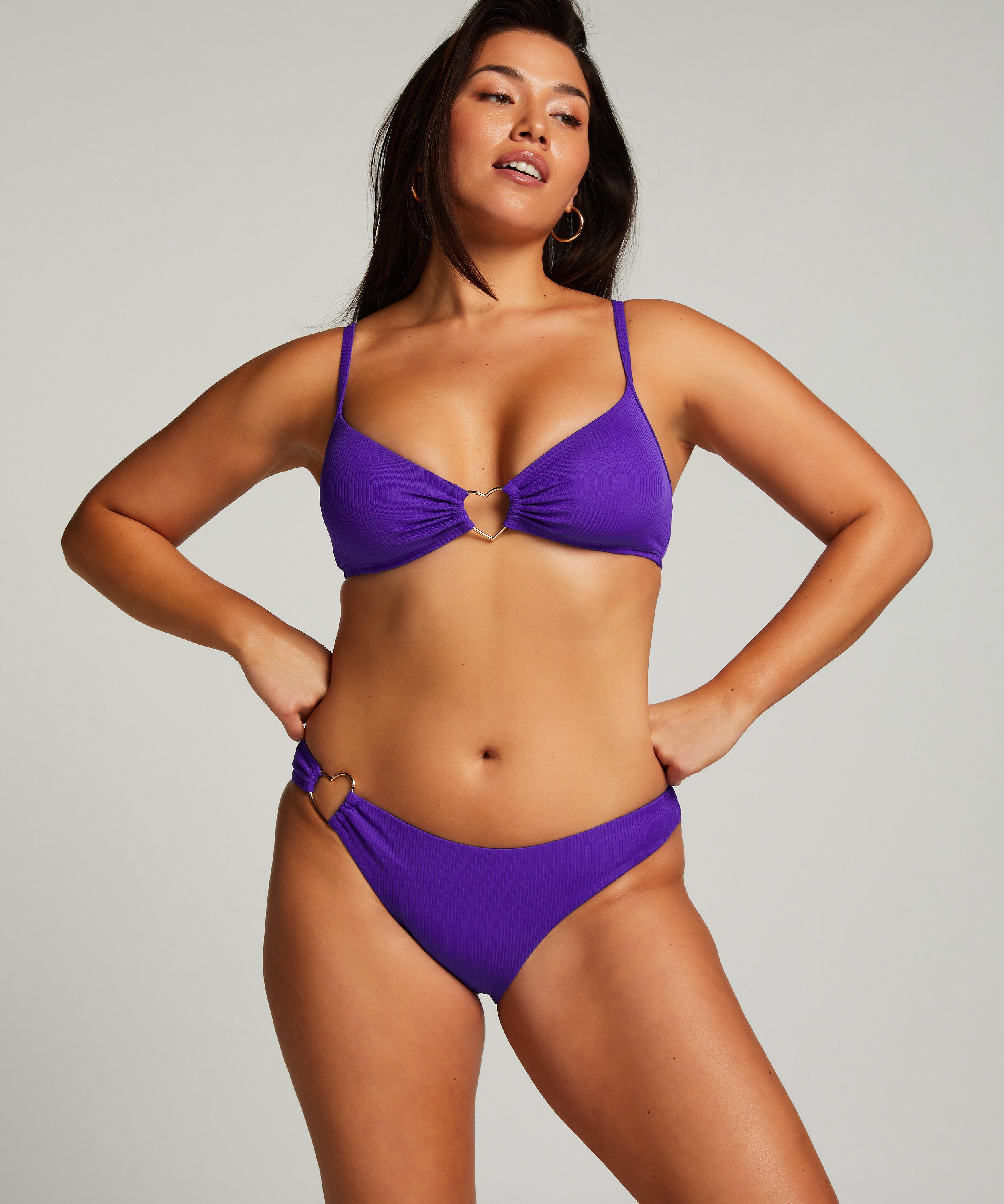 Eclipse Bikini Crop Top, Purple, main
