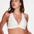 Halter racerback bralette, White