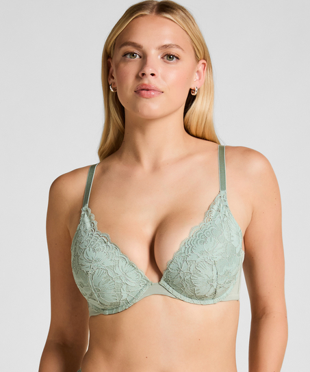 Andi Padded Underwired Bra, Green