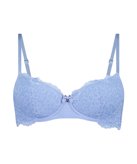 Marine Padded Underwired Bra, Blue