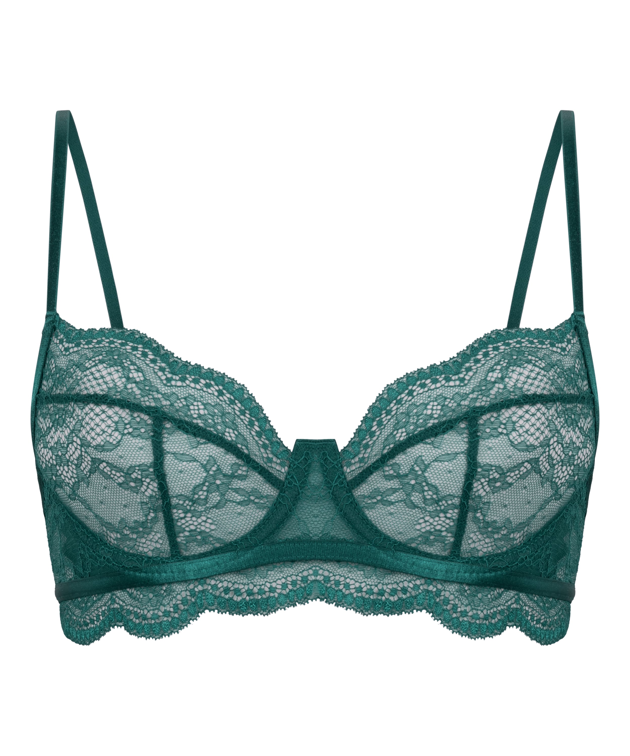 Isabelle Non-Padded Underwired Bra, Green, main