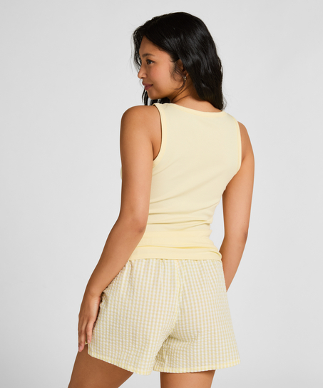 Pyjama Short Seersucker, Yellow