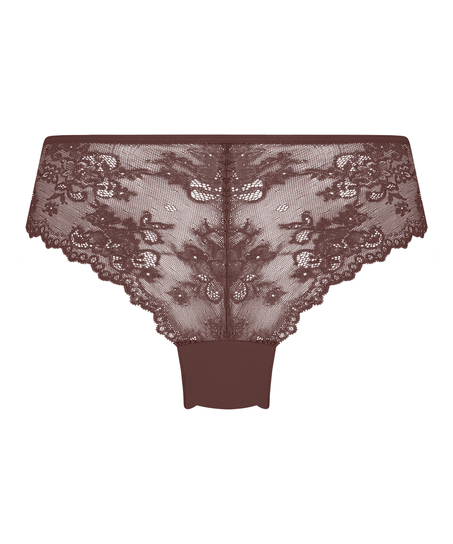 Invisible Lace Back Brazilian, Brown