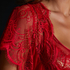 Coco satin kimono, Red