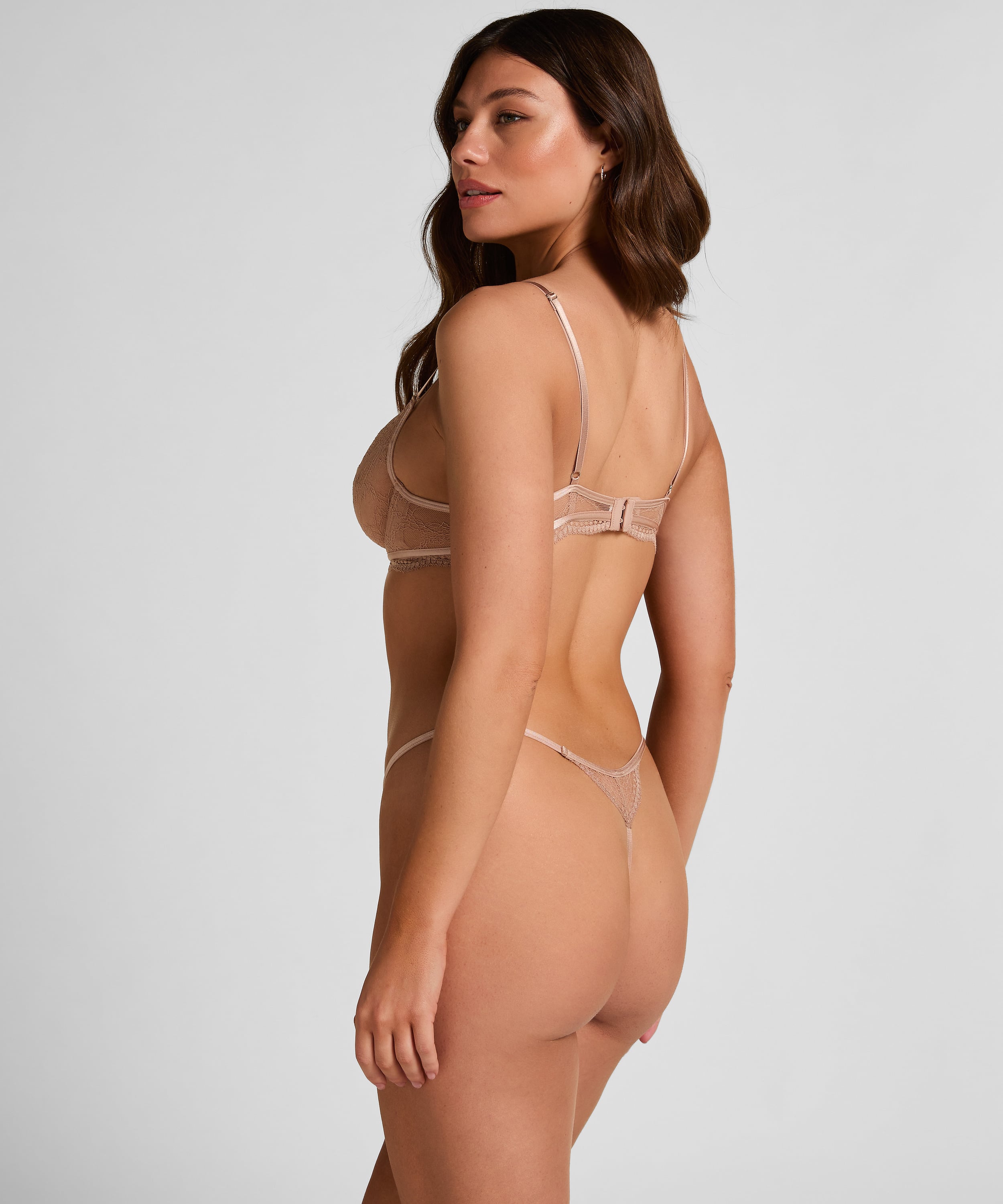 Isabelle Non-Padded Underwired Bra, Brown, main