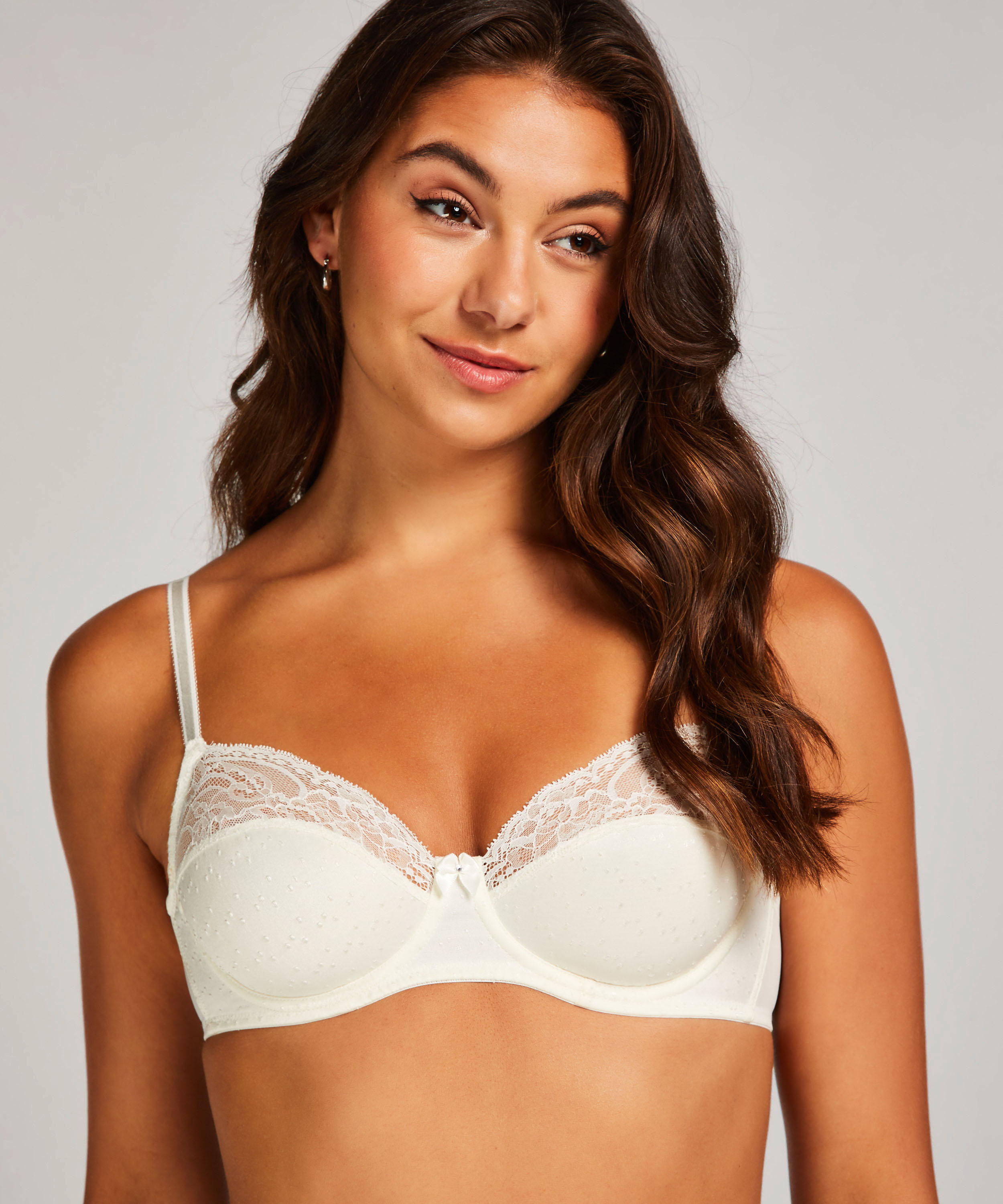 Sophie Non-Padded Underwired Bra, White, main
