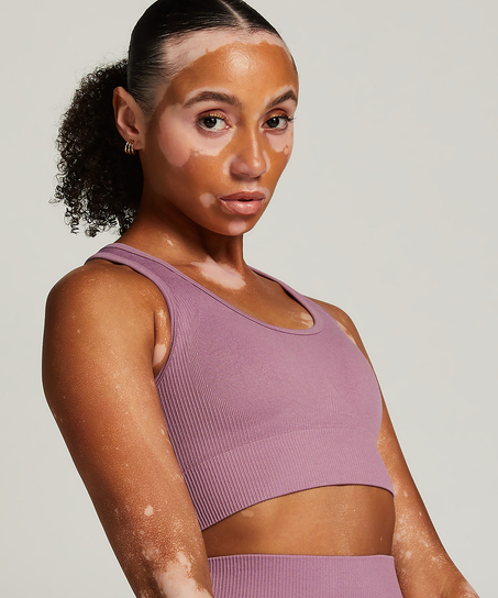 HKMX Seamless Sports Bra, Purple