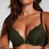 Teddy Padded Push-Up Underwired Bra, Green