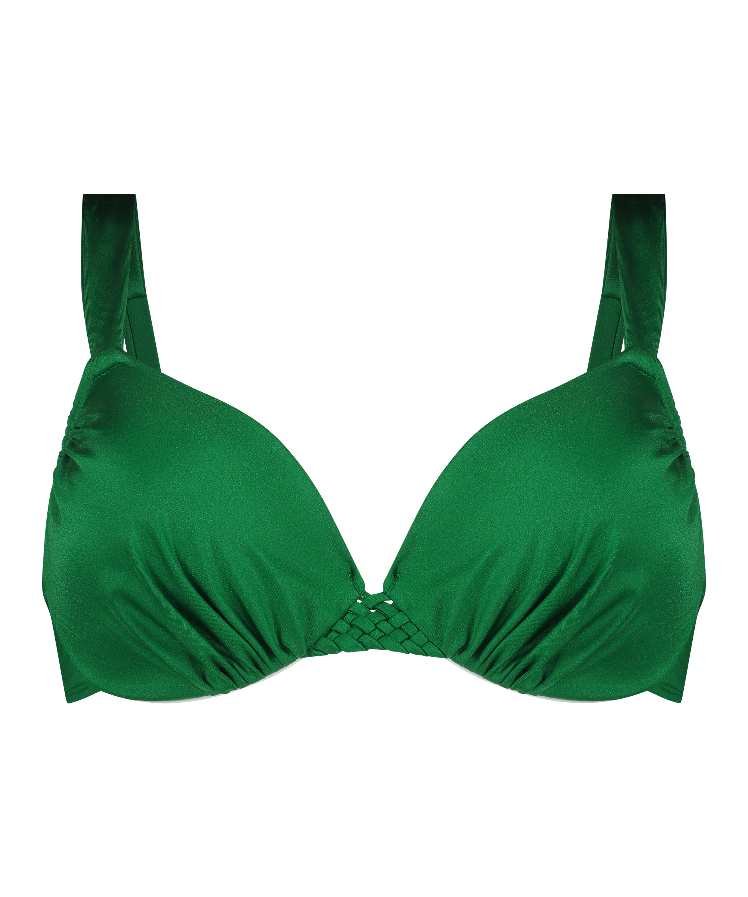 Antigua Padded Underwired Bikini Top, Green, main