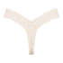 Cotton extra low thong, Beige