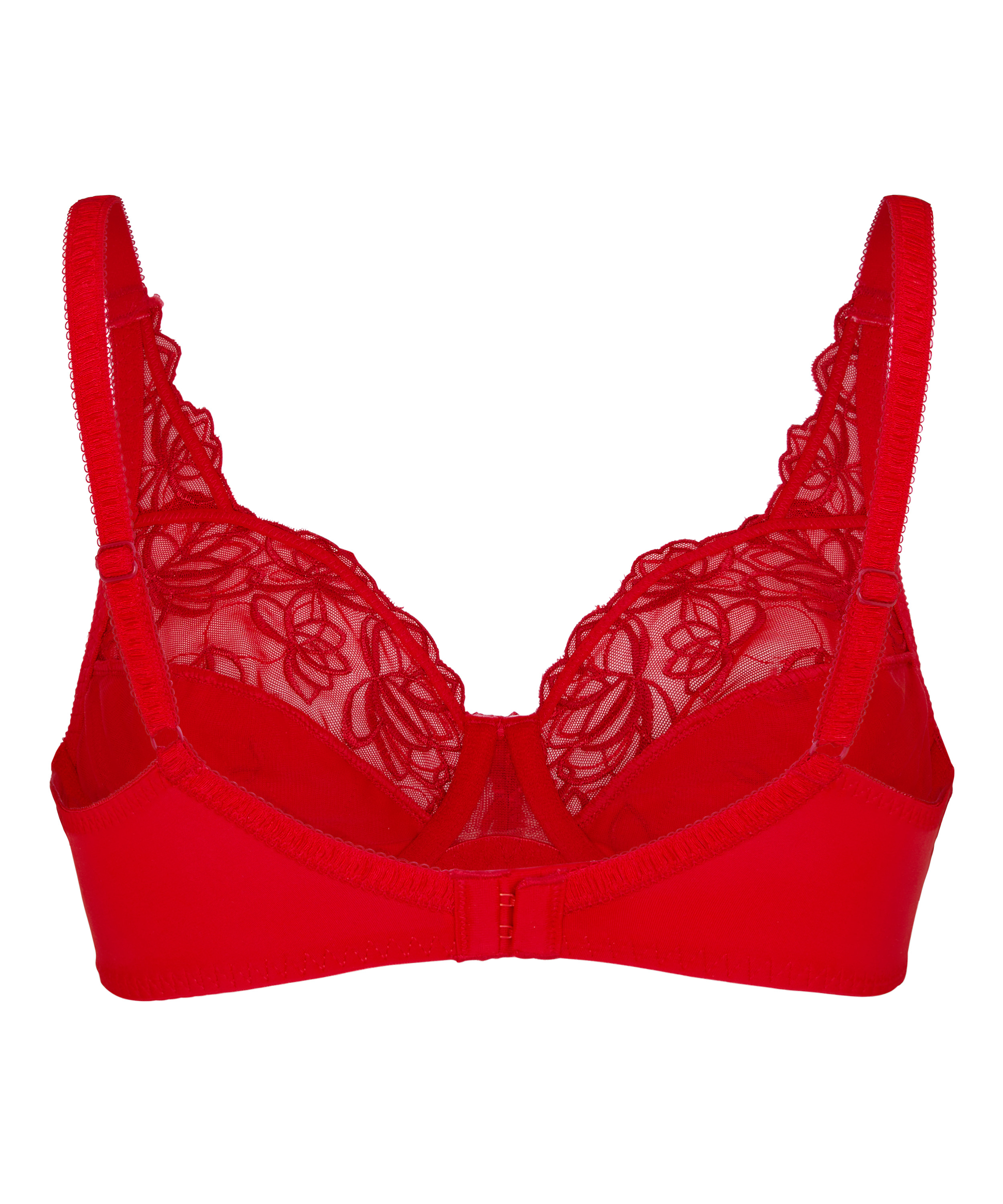 Diva Non-Padded Underwired Bra, Red, main