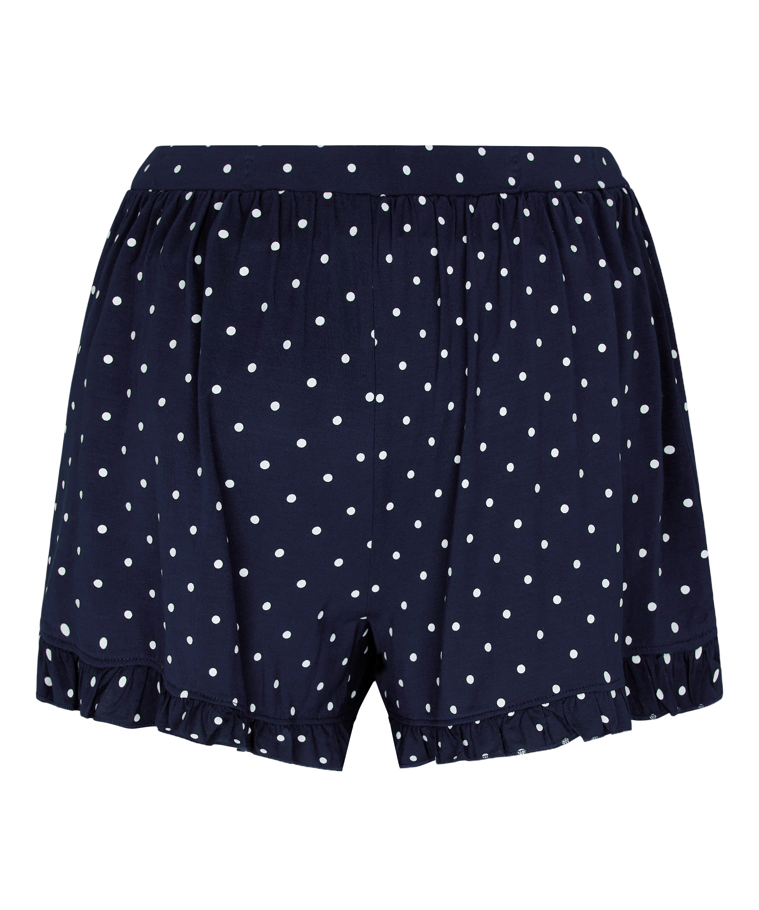 Jersey Ruffled Shorts, Blue, main