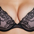 Beau Padded Underwired Bra, Black